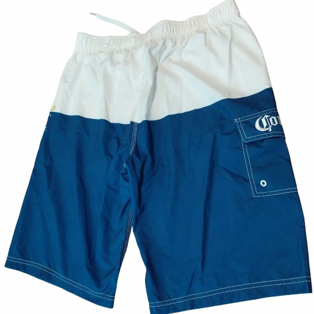 Y2K Corona Extra Men's Swim Trunks Board Shorts Large - Picture 5 of 12